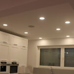 LAMPA WPUSZCZANA ELKIM SUN 931 XL nowoczesna minimalistyczna LED 20W 3000K Ip44/20 3 kolory - 5