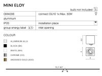 Lampa sufitowa techniczna biała Mini Eloy  AZzardo GM4006 WH AZ1713  prostokąt natynkowy - 3