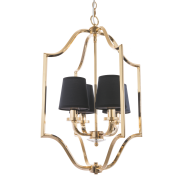 Lampa wisząca New York - P04667AU COSMO Light kształtem przypomina latarnię wykonana w stylu nowojorskim połączonym z klasycznym