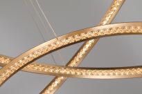 Lampa wisząca BRIGHTON 3 LED ZŁOTA LAMPA LED AZZARDO AZ4429 - 3