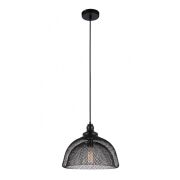 Lampa wisząca Julienne MDM-2546/1L Italux styl vintage lampa ma kolor czarny klosz jest z drutu o nietypowym kształcie