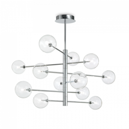 Lampa wisząca Żyrandol Equinoxe SP12 200118 NOWOCZESNY IP20 G4 METAL Ideal Lux OPRAWA W STYLU NOWOCZESNYM 