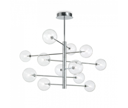 Lampa wisząca Żyrandol Equinoxe SP12 200118 NOWOCZESNY IP20 G4 METAL Ideal Lux OPRAWA W STYLU NOWOCZESNYM 