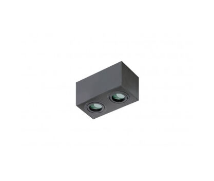 Lampa sufitowa techniczna Plafon Brant 2 square AZ2827 AZzardo czarna oprawa w nowoczesnym stylu podwójna
