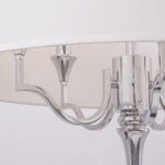LAMPA WISZĄCA WASHINGTON DOLNA CZEŚĆ WYDŁUŻONA W SZPIC ABAŻUR  W KOLORZE BIAŁYM W KSZTAŁCIE RONDACOSMO LIGHT P05922WH - 4