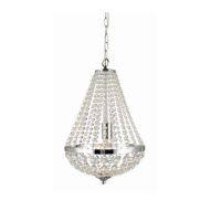 Lampa wisząca GRÄNSÖ granso 104889  Markslojd Styl pałacowy glamour przezroczyste kryształki metalowe elementy w kolorze chromu źródło światła E27 30 cm szerokości