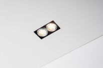 Lampa wpuszczana Tweet 50.2 GU10 Trimless Labra  4.1143  wpuszczana podwójna prostokąt techniczna różne kolory wykończenia - 2