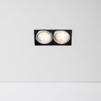 Lampa wpuszczana Tweet 50.2 GU10 Trimless Labra  4.1143  wpuszczana podwójna prostokąt techniczna różne kolory wykończenia