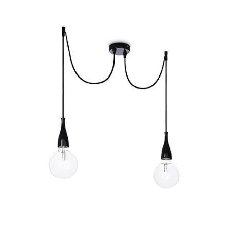Lampa wisząca Minimal SP2 112671 NOWOCZESNY IP20  METAL Ideal Lux LAMPA WEWNĘTRZNA CZARNA OPRAWA W MINIMALISTYCZNYM STYLU