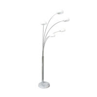 LAMPA PODŁOGOWA ZUMA LINE VENTI FLOOR TS-5805G  nowoczesna 5 białych kloszy