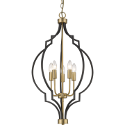 LAMPA WISZĄCA Nashville fantazyjny kształt  czarno-złota COSMO LIGHT P05186BK AU