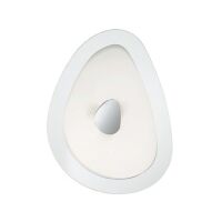 Plafon GEKO PL3 D40 CHROM Ideal Lux  018508 metalowa rama dyfuzor ze szkła w środku biały