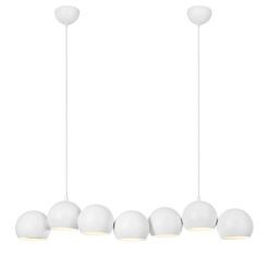 Lampa wisząca Cupolo 1L 7xE14 108859 Markslojd biała 7xØ15cm linia