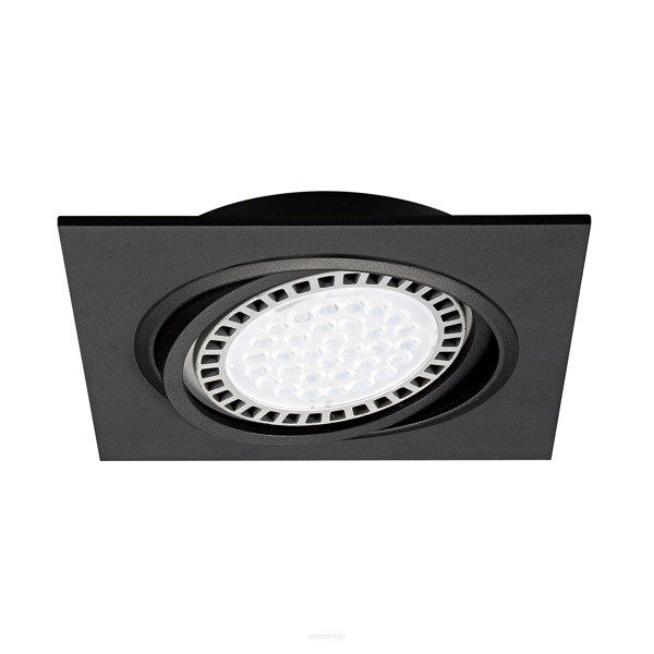 LAMPA WPUSZCZANA LAMPA SUFITOWA  lampa wewnętrzna ZUMA LINE BOXY DL 1 SPOT 20071-BK Z ALUMINIUM W KOLORZE czarnym  NOWOCZESNY  