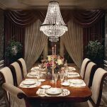 Lampa wisząca CAESAR SP6 CHROM Ideal Lux  033532   klosz  z ciętych kryształów rama w kolorze chromu - 2