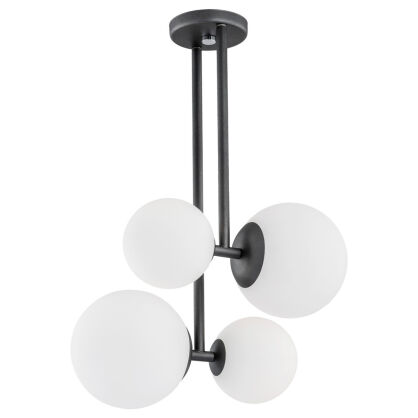 Lampa wisząca ASPEN 1645 Argon Designerska x 4 GRAFITOWA