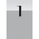 PLAFON LAGOS czarny aluminium Nowoczesna SL.0436 SOLLUX LIGHTING RURA WALEC - 3