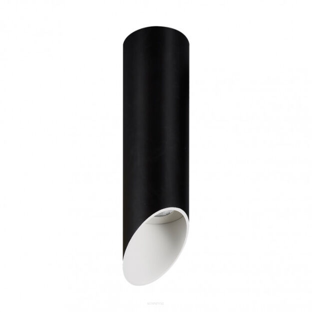 Plafon ARGON SLC78008-S-25/7W 3K BL+WH Italux CZARŁO-BIAŁA ŚCIĘTA TUBA LED 7W 3000K WYSOKOŚĆ 25 CM NOWOCZESNA