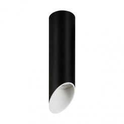 Plafon ARGON SLC78008-S-25/7W 3K BL+WH Italux CZARŁO-BIAŁA ŚCIĘTA TUBA LED 7W 3000K WYSOKOŚĆ 25 CM NOWOCZESNA