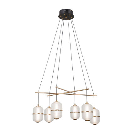 Lampa wisząca Alani PND-34375-6-BK Italux