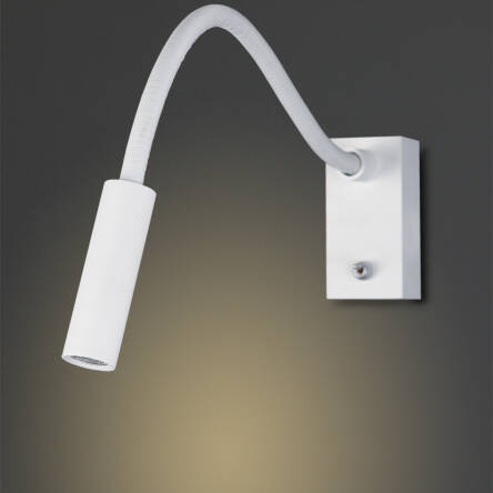 Kinkiet RIDER W0047 Maxlight metalowa obudowa idealna do czytania LED 3W regulowana biała