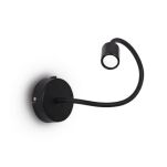 Kinkiet Focus AP1 LED Ideal Lux 097190 do czytania wykonany z metalu w kolorze czarnym posiada ruchome ramię - 2