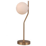 Lampa stołowa  CARIMI TB-3300-1-HBR Italux  NOWOCZESNA KULA MOSIĄDZ LAMPKA BIURKOWA  G9  - 2