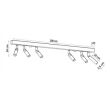 Lampa sufitowa EYETECH 6 SL.0901 SOLLUX LIGHTING listwa czarna 6x G9 - 2