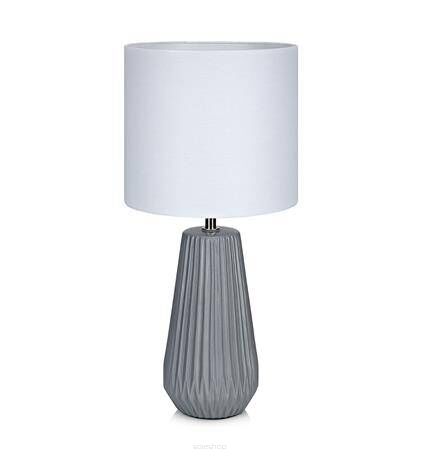 Lampa stołowa nicci Markslojd 106449 szara ceramiczna podstawa
