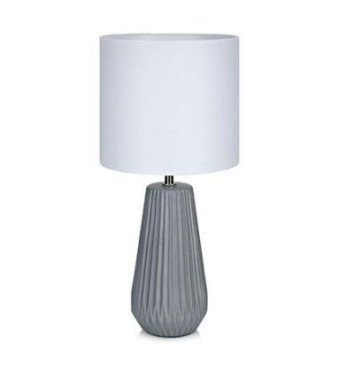 Lampa stołowa nicci Markslojd 106449 szara ceramiczna podstawa
