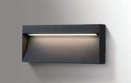 Lampa ścienna CASORIA SLIM AZ4368 Azzardo zewnętrzny prostokątny szary