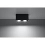 PLAFON SOLLUX Prostokątny Plafon QUAD MAXI Czarny Nowoczesna Lampa na Sufit Oświetlenie LED SL.0381 Sollux Lighting - 3