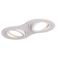 Lampa sufitowa SIGNAL II H0083 MAXLIGHT Techniczna WPUSZCZANA BIAŁA RUCHOMA IP20 GU10