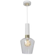 Lampa wisząca ROMA WHITE szklany klosz MILAGRO MLP6487 