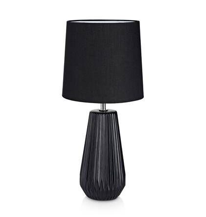 Lampa stołowa nicci Markslojd 106624 czarna ceramiczna podstawa