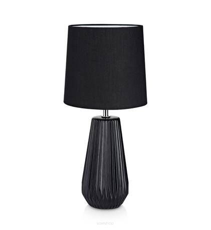 Lampa stołowa nicci Markslojd 106624 czarna ceramiczna podstawa