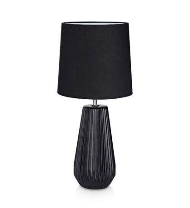Lampa stołowa nicci Markslojd 106624 czarna ceramiczna podstawa
