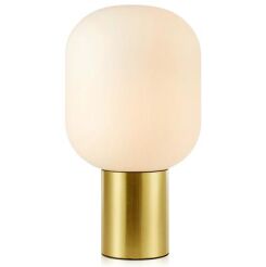 Lampa stołowa BROOKLYN 107868 Markslojd W STYLU SKANDYNAWSKIM MOSIĄDZ / BIAŁY E27