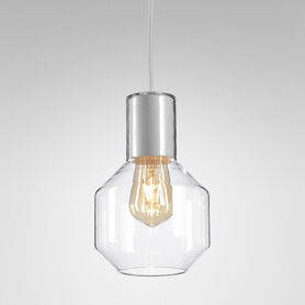 Lampa wisząca MODERN GLASS Barrel TP E27 Aquaform 50475 klosz ze szkła różne kolory wykończenia metalu 
