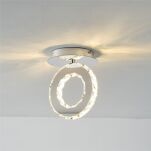 Kryształowa lampa sufitowa GIRONA LED chrom Zuma Line MX3713-1-3CT - 4
