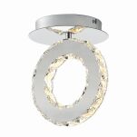 Kryształowa lampa sufitowa GIRONA LED chrom Zuma Line MX3713-1-3CT - 3