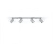 LAMPA SUFITOWA NA LISTWIE  MERIDA kolor szary 4 ruchome źródła światła SOLLUX  NOWOCZESNA stal  SL.0461 - 4