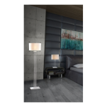Lampa podłogowa Athens - F01451WH CR COSMO Light nowoczesna lampa z metalową podstawą o wykończeniu chromowanym biały owalny abażur - 2
