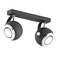 Oprawa sufitowa KOS 751 Argon Dwa reflektory na listwie czarny