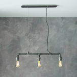 Lampa wisząca PIPE brązowa 3lt ENDON LIGHTING 78764   - 2