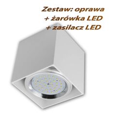 Oprawa sufitowa natynkowa biała AR111 LED 