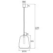 Lampa wisząca IRUN 4273 Argon Biały szklany klosz - 2