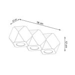 Lampa sufitowa WOODY 3 SL.1010 SOLLUX LIGHTING geometryczna drewniana - 3