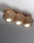 Lampa sufitowa WOODY 3 SL.1010 SOLLUX LIGHTING geometryczna drewniana - 5