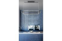 Lampa wisząca VIENA AZ2849 nowoczesny styl  2 ledowe prostokąty geometryczna kolor czarny - 2